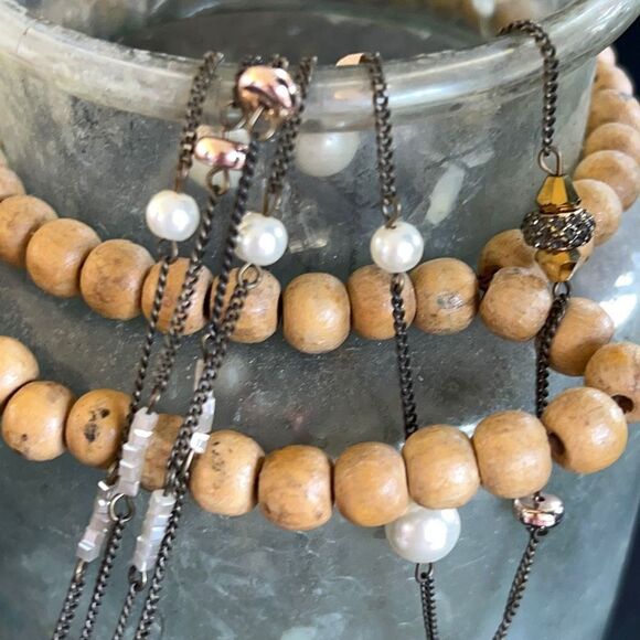 Loft Necklace Black Silver Pearl Crystal $18ea or Bundle3/$30 - Picture 10 of 10